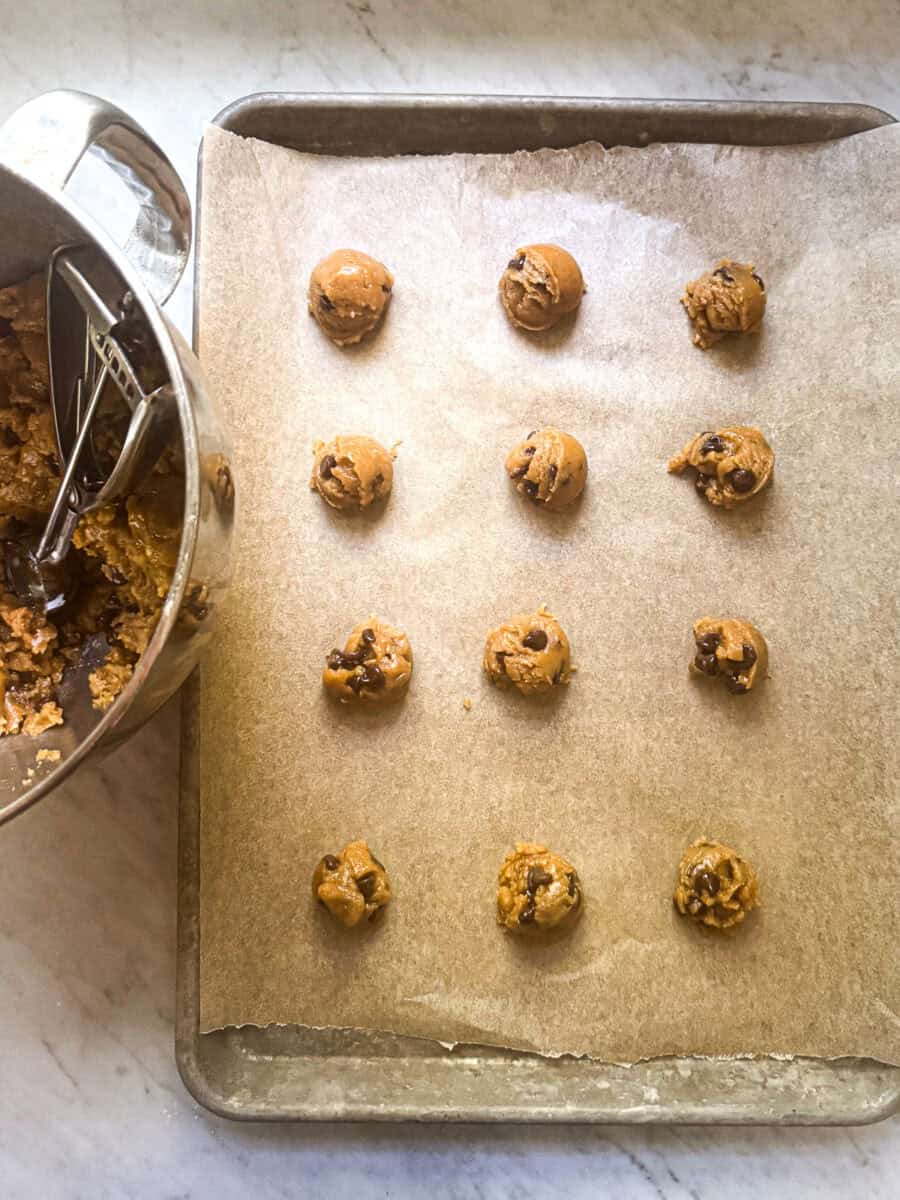 Dairy Free Chocolate Chip Cookies Step 4